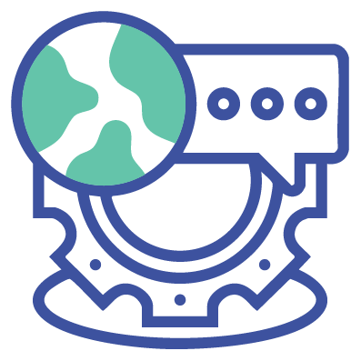 Icono de traducción para ingeniería