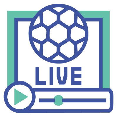 Live stream video of a soccer game for real time sport content translation