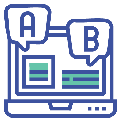 Icono de servicios de traducción de tecnología para software