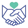 Icono de mayor engagement de una sacudida de manos