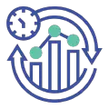 Icono de rendimiento y disponibilidad