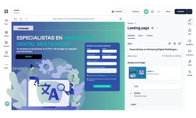 Acelera el proceso de traducción de páginas web con un flujo de trabajo automatizado que facilita la extracción y sincronización de contenido en Storyblok