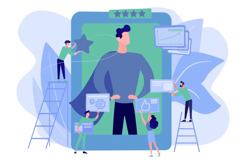 Vector fichas de autor