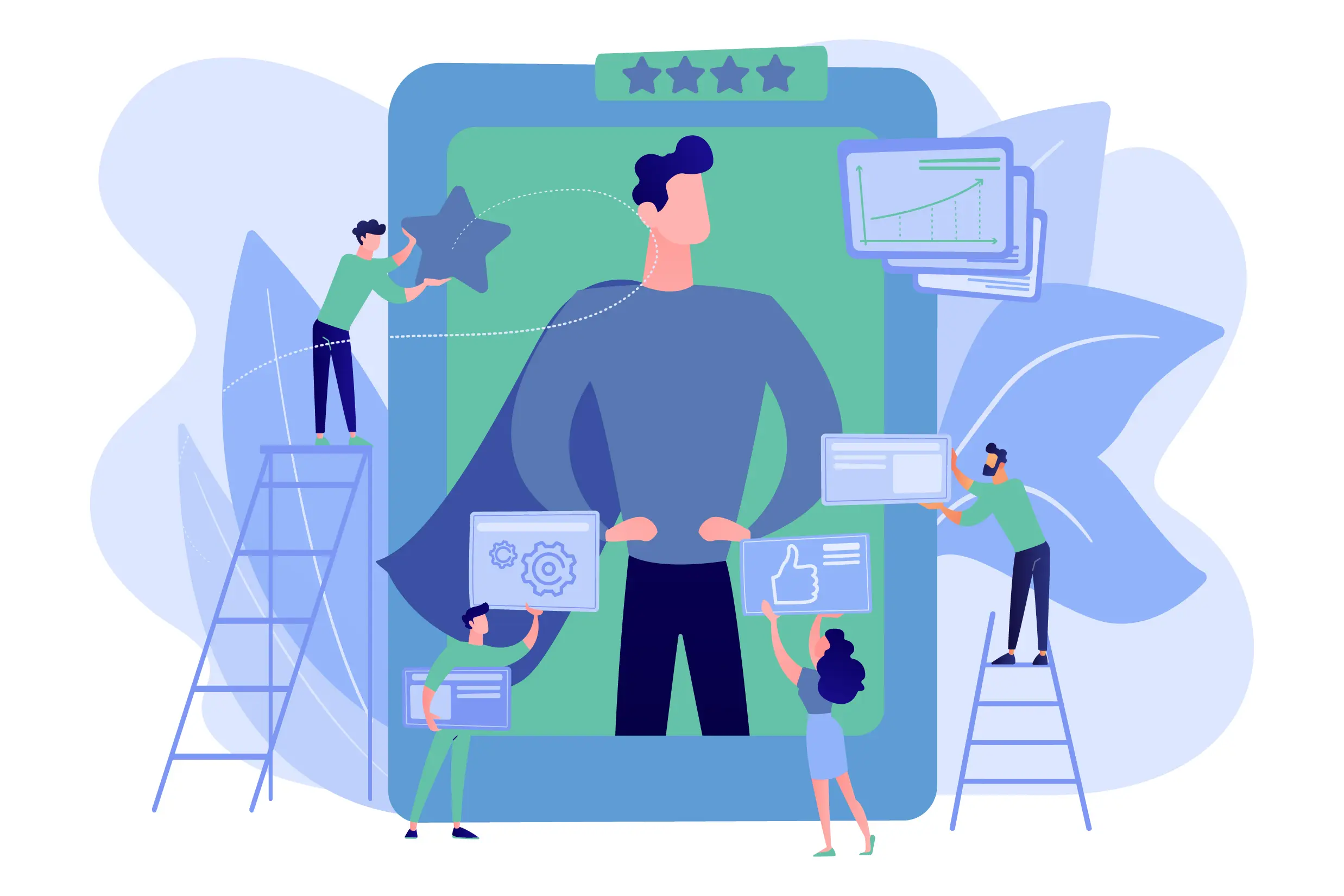 Vector fichas de autor