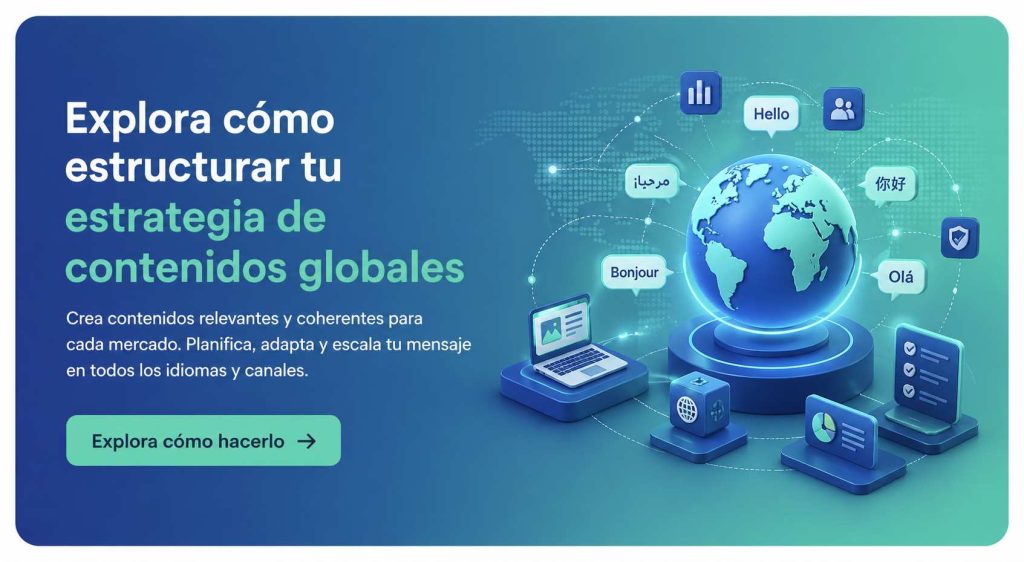 Marketing de Contenidos Internacional: IA, idiomas y estrategia global Explora cómo estructurar tu estrategia de contenidos globales