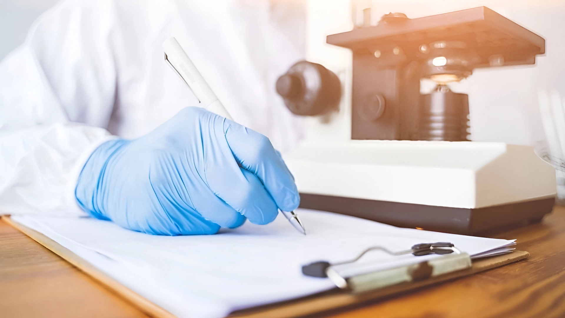 A scientist writing on a document for 5 differences between scientific and technical translation