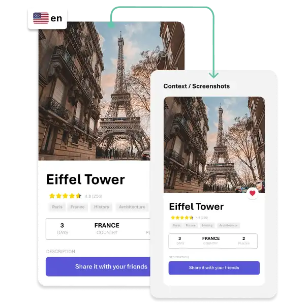 translate context with graphics Figma